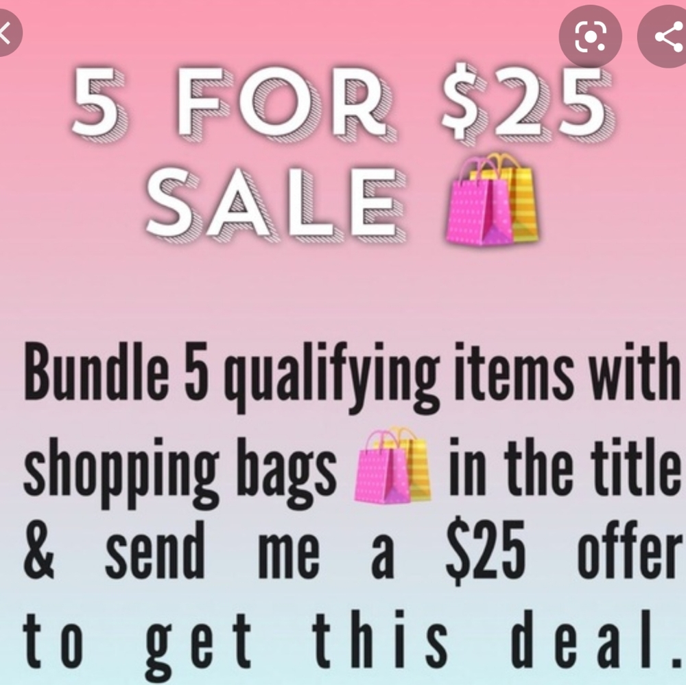 Bundle time 5 items = 25